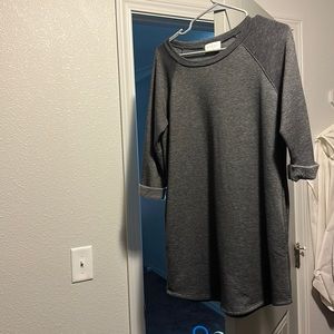 Story gray mini dress